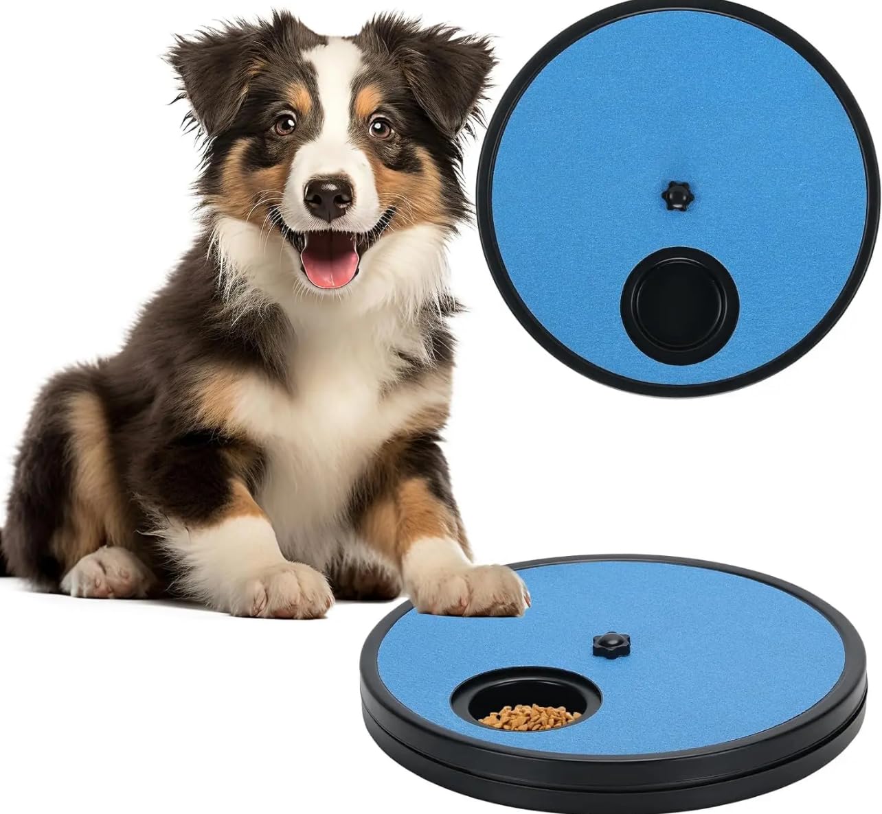 Dog Nail Scratch Board with Treats - Self Grooming Scratch Pad for Dog Nails Trimming & Filing - Perfect for Small to Medium Dogs at Home or Travel Use