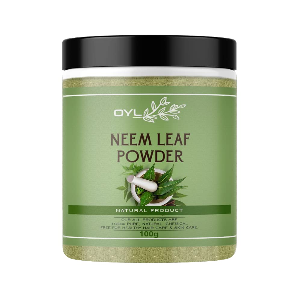 Pure Neem Leaf Powder (Azadirachta Indica) - 100% Natural, Chemical-Free for Face Mask & Hair Cleanser - Promotes Healthy Skin & Hair - 100g | DIY Beauty, Ayurvedic Remedies & Organic Skincare