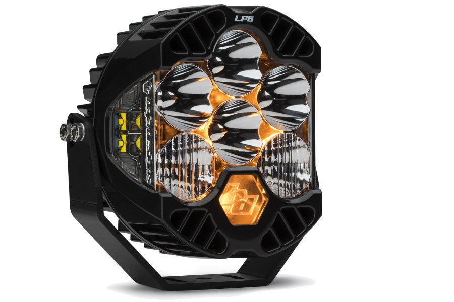 Baja Designs LP6 Pro LED Light - White Driving & Combo Beam - Off-Road, Truck, Jeep & UTV Lighting for Adventure & Night Driving