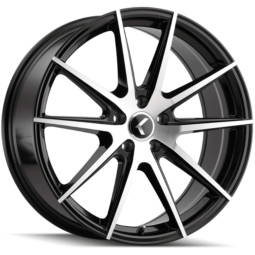 TURISMO Black Machined Face Aluminum Wheel 20x8.5 Inches 5x5 Bolt Pattern 38mm Offset - Perfect for Trucks, SUVs, and Off-Road Vehicles