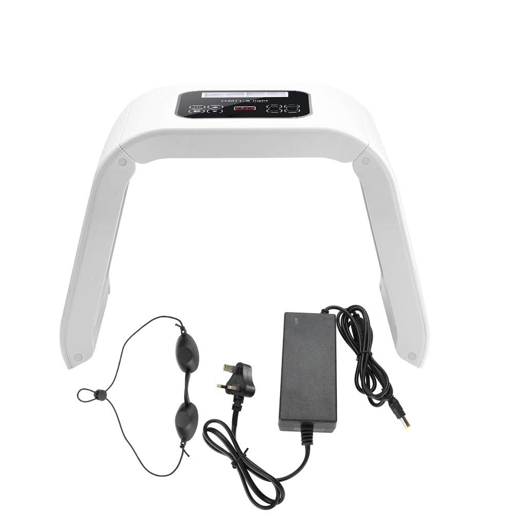 7 Colors PDT LED Photodynamic Light Therapy Facial Device - Anti-Aging Skin Rejuvenation Machine for Wrinkle Reduction & Skin Care | At-Home Beauty Treatment for Face & Neck (UK)