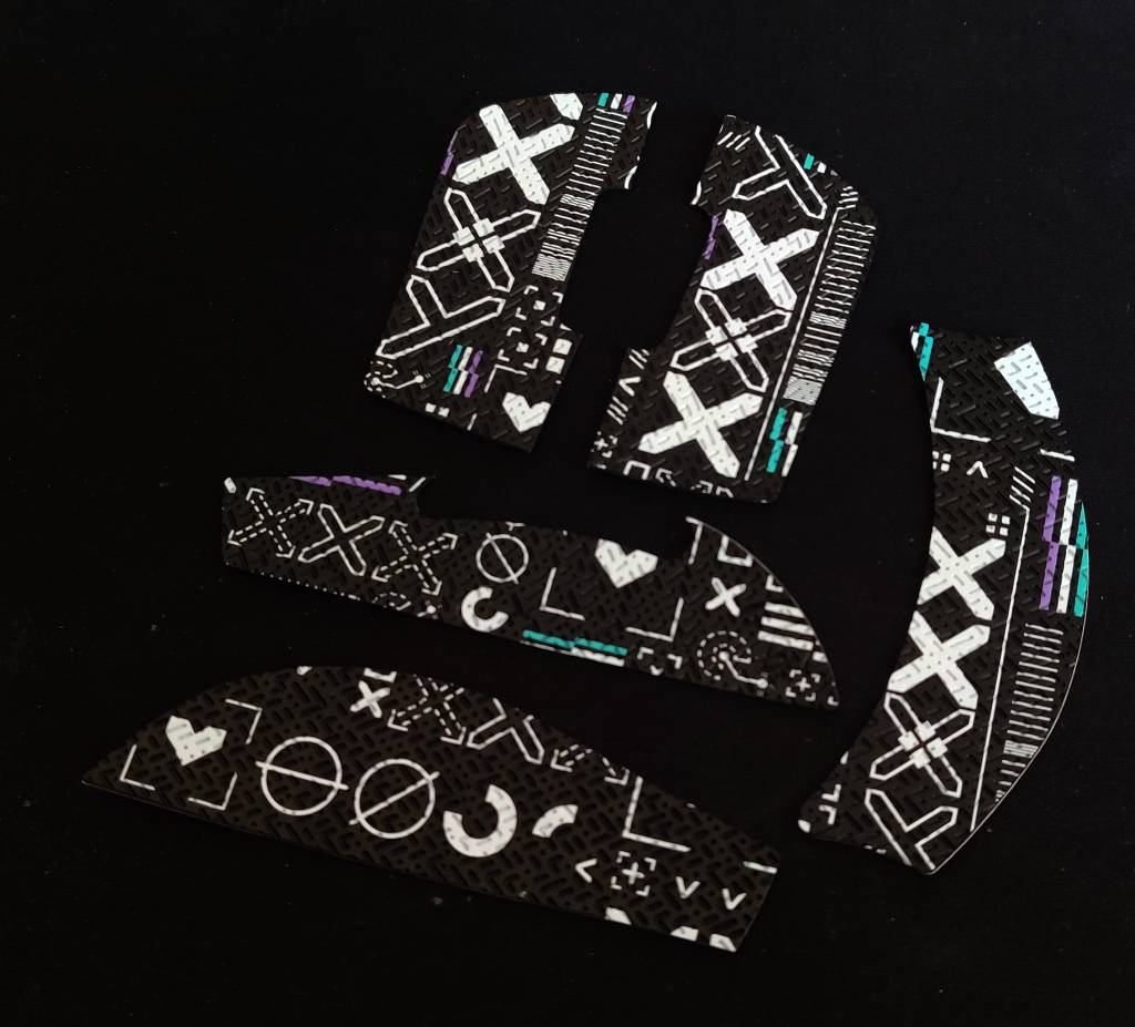 BT.L Mouse Grip for Logitech G Pro X Superlight & Superlight 2 - YHG Black & White Non-Slip Gaming Grip Tape | Perfect for FPS, MOBA & Esports Tournaments