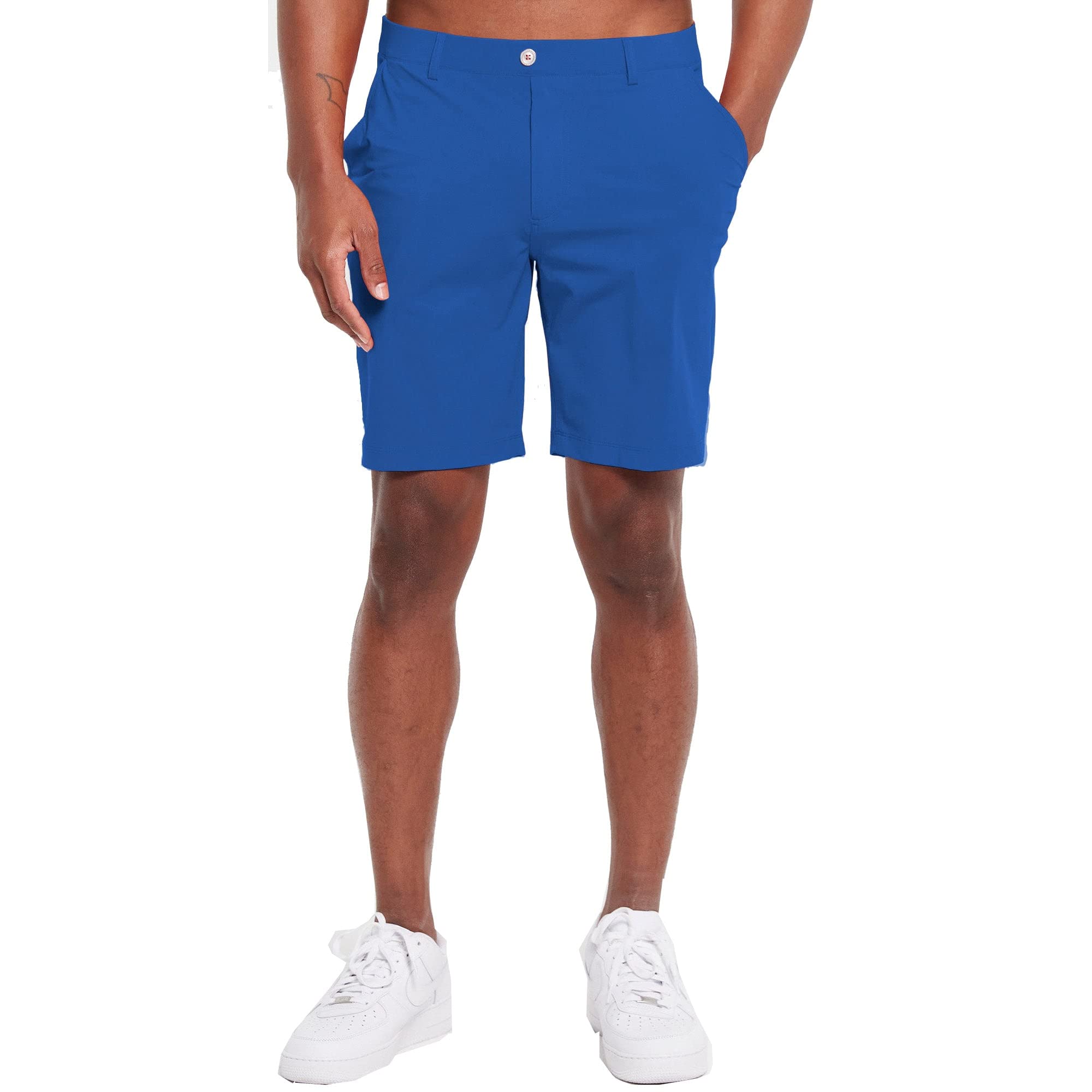 Redvanly Hanover 8-Inch Men's Pull-On Golf Shorts - Comfortable Stretch Fabric for Golfing, Casual Wear & Outdoor Activities