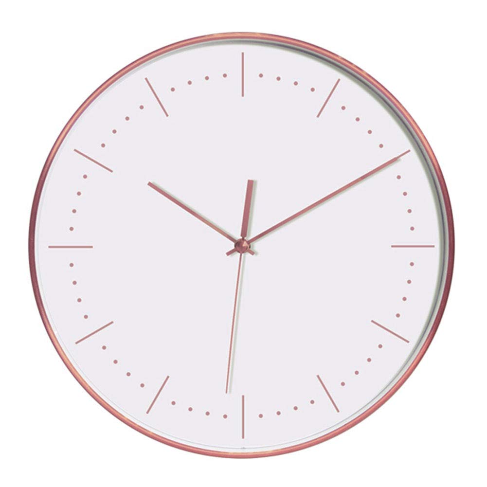 Modern Silent Wall Clock - Battery Operated Non-Ticking Quartz Clock with Nordic Design for Bedroom, Living Room & Office Decor | White Home Decor