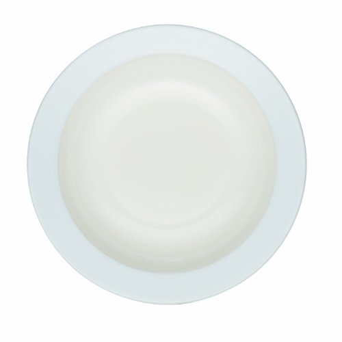 Noritake Colorwave White 8.5-Inch Rim Soup and Pasta Bowl Set - Elegant Dinnerware for Italian Cuisine, Asian Noodles & Family Dining