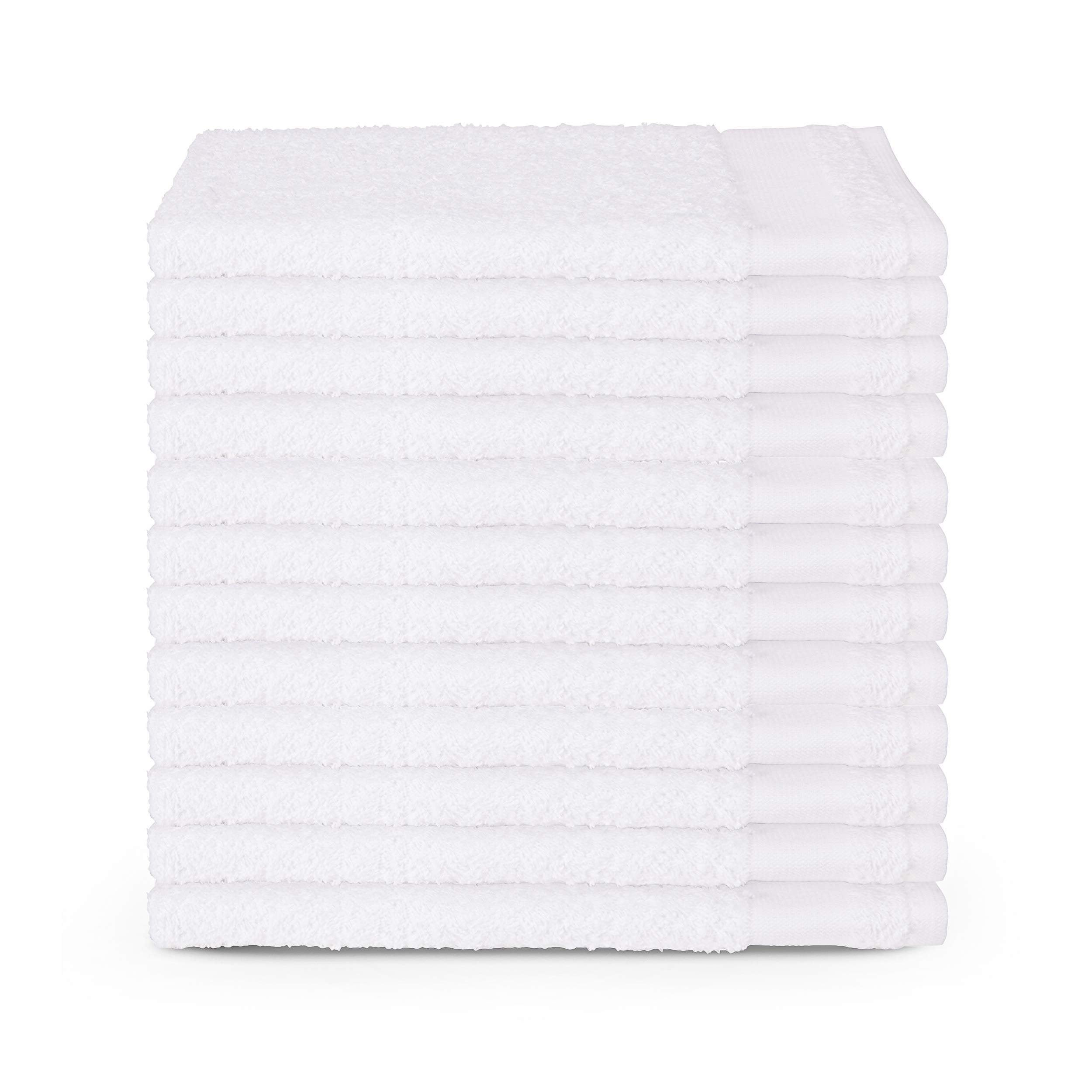 Premium Salon Towels 120 Pack - 100% Cotton 16x27 Inch Absorbent Hand Towels for Gym, Spa, Barber & Nail Salon - Bulk Wholesale for Hotels - Soft & Durable White Towels - Perfect for Hair Washing, Facial Treatments & Massage Therapy