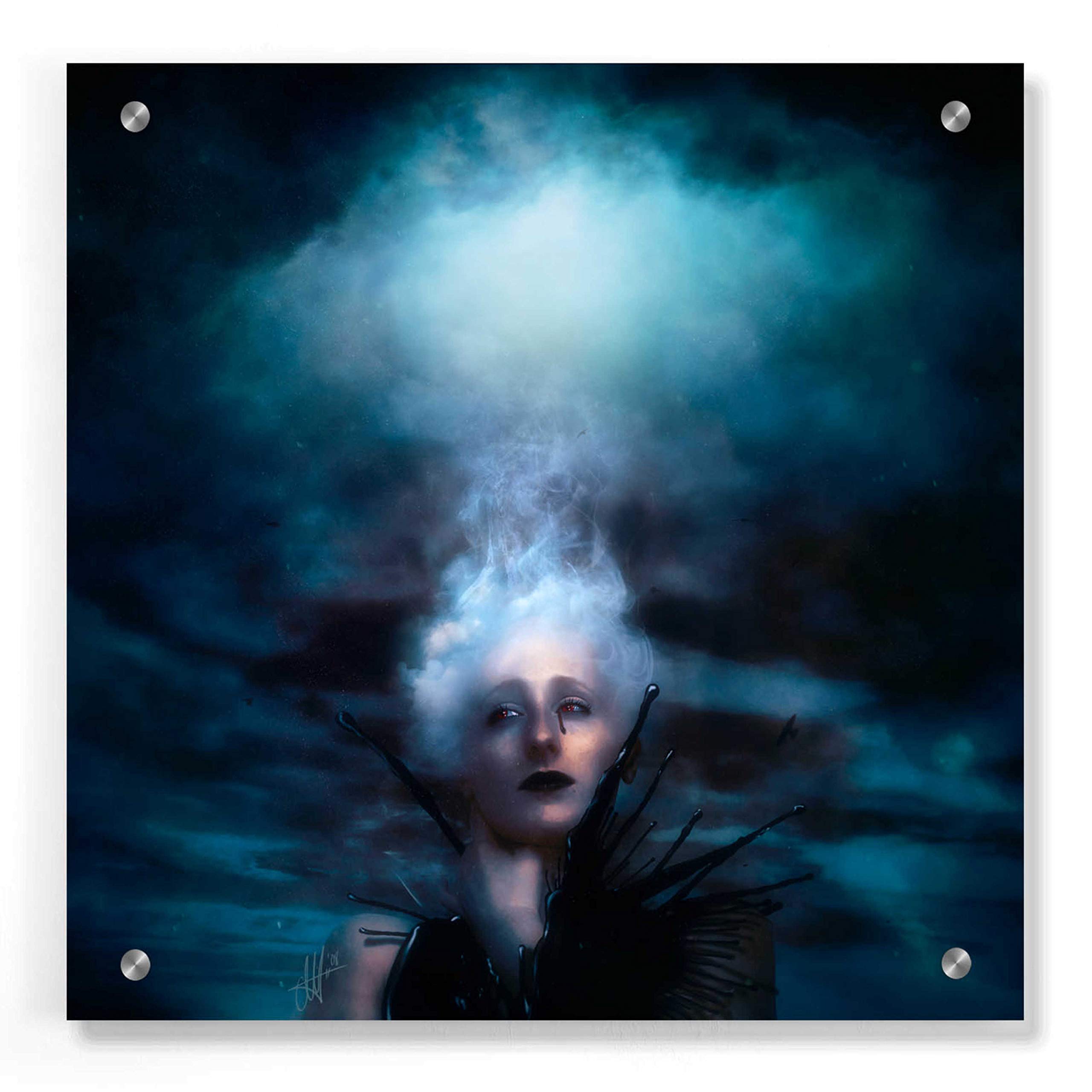 Epic 'A Natural Disaster' Acrylic Glass Wall Art by Mario Sanchez Nevado - 36x36 Inches Modern Home Decor for Living Room, Bedroom & Office