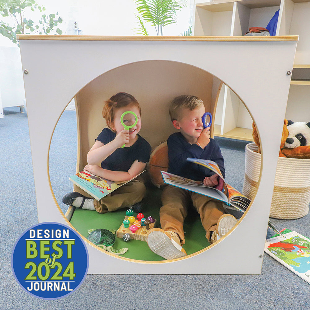 Elevated Play House Cube with Floor Mat - Kids Indoor & Outdoor Play Tent for Imaginative Play, Reading Nook, or Cozy Hideaway