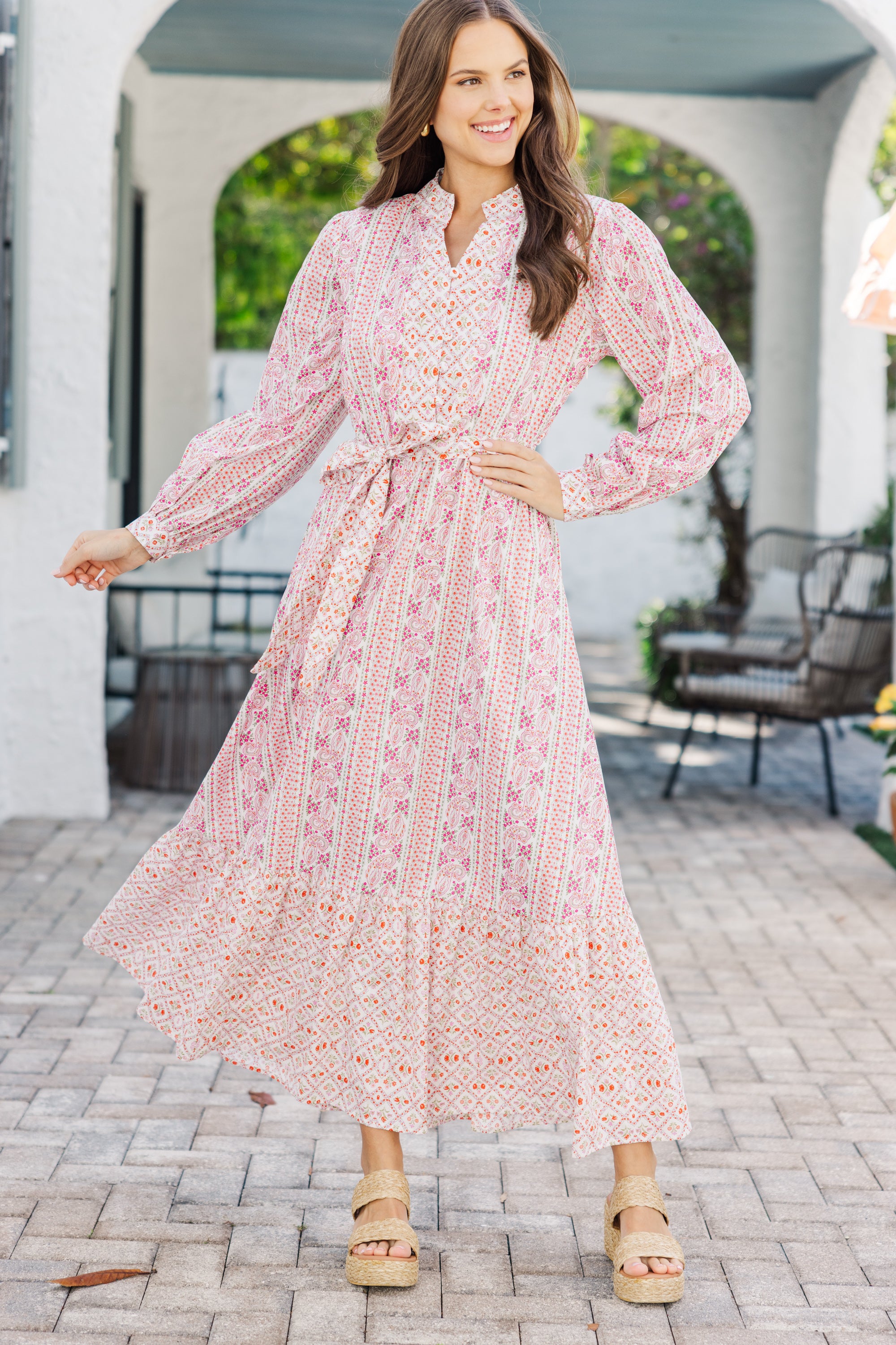 Stylish Red Floral Maxi Dress for Women - Elegant Summer Beach Party & Wedding Guest Outfit