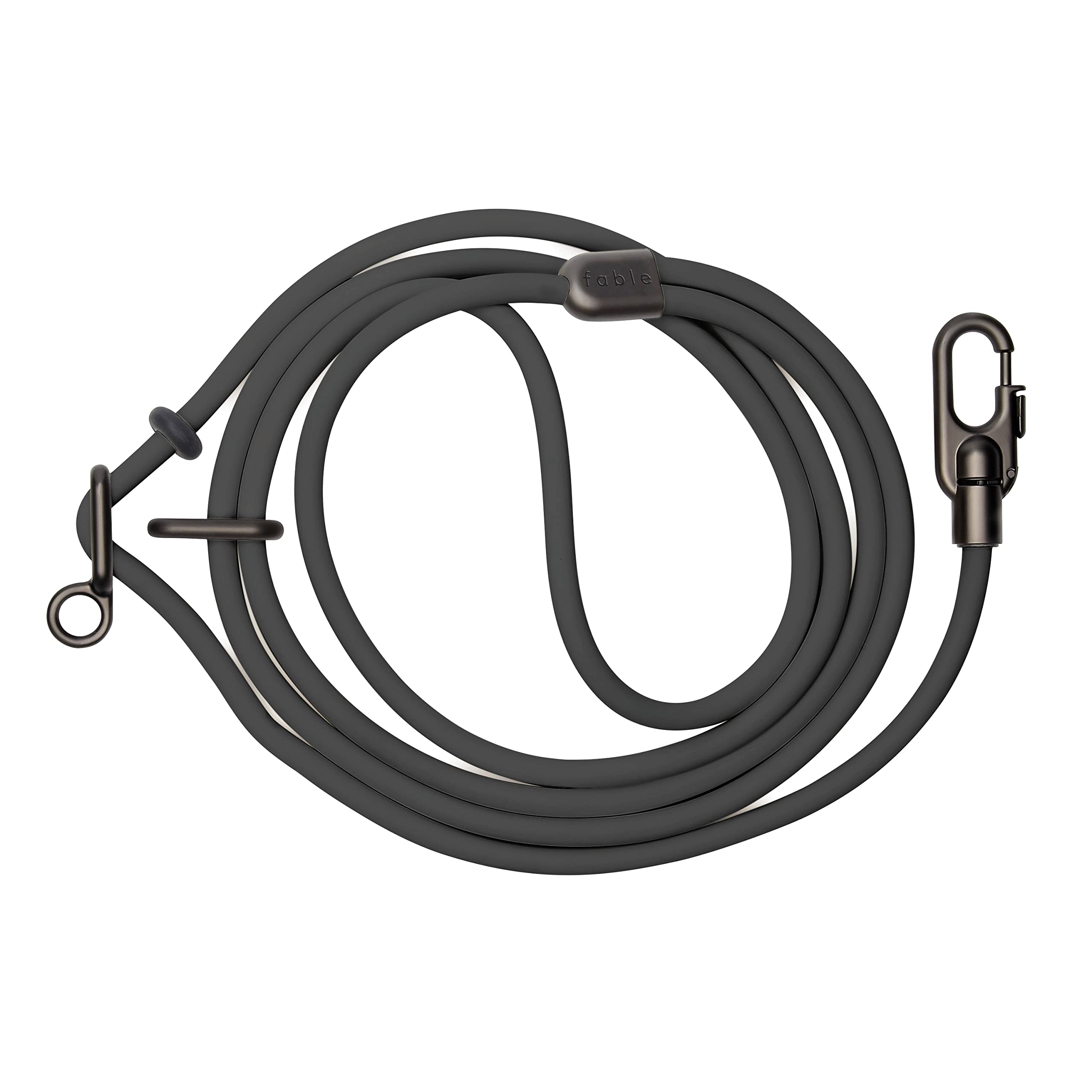 FABLE Magic Link Hands-Free Dog Leash - Adjustable Slip-On Collar & Waist Leash for Walking, Running & Hiking - Waterproof Reflective Leash for Large & Small Dogs - Black XS/S - Perfect for Outdoor Adventures & Daily Walks
