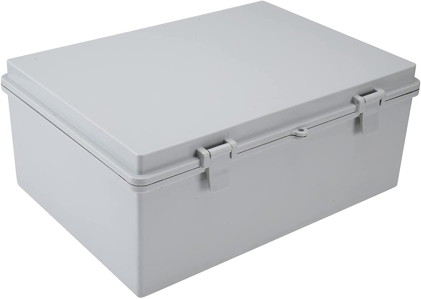 Tysun ABS Electrical Enclosure Box - IP65 Waterproof & Dustproof Junction Box with Lock, 15.4x11.4x6.3 inches, Gray - Ideal for Outdoor Electronics, Solar Panel Wiring & Industrial Equipment Protection