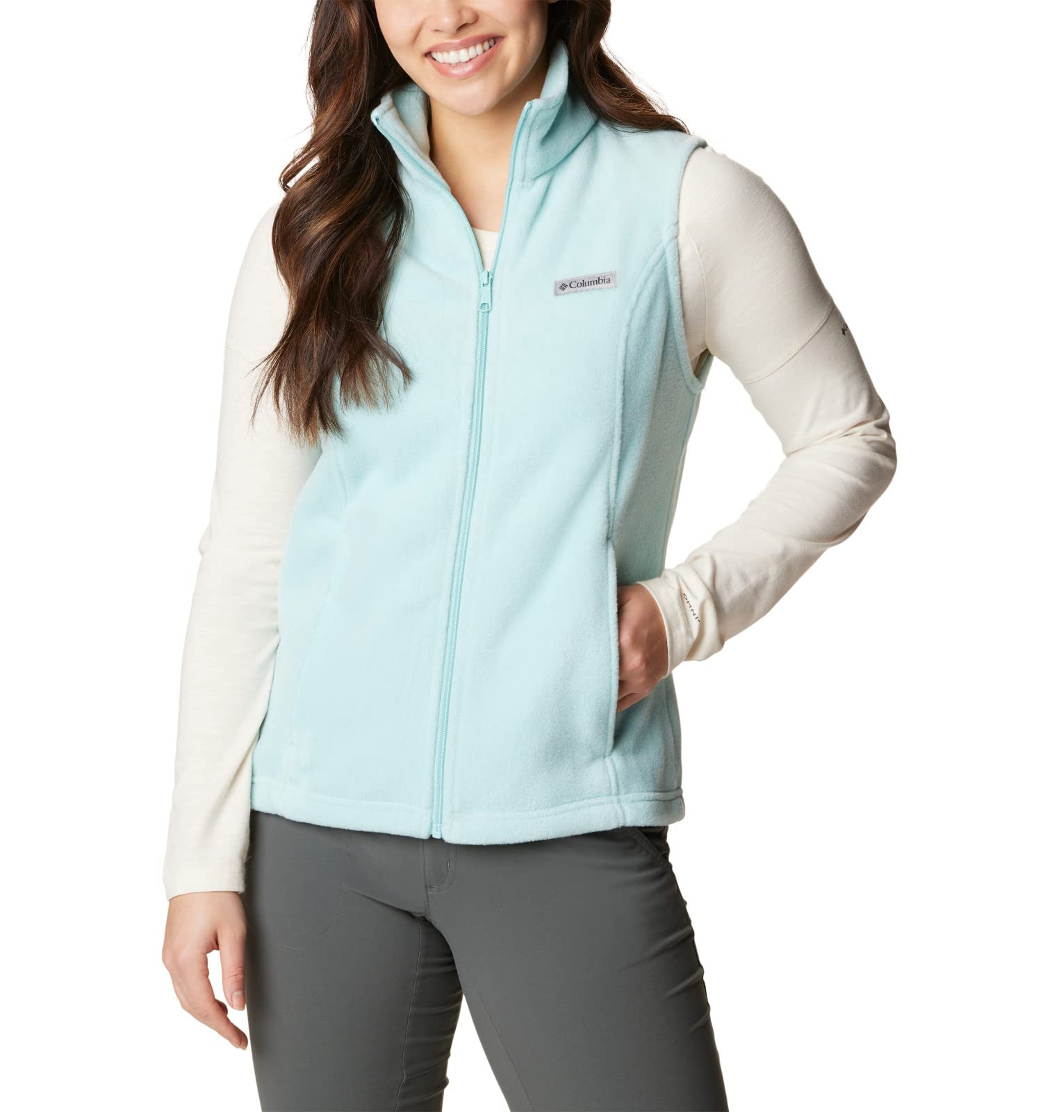Columbia Women's Benton Springs Fleece Vest - Lightweight & Warm for Hiking, Camping & Outdoor Activities
