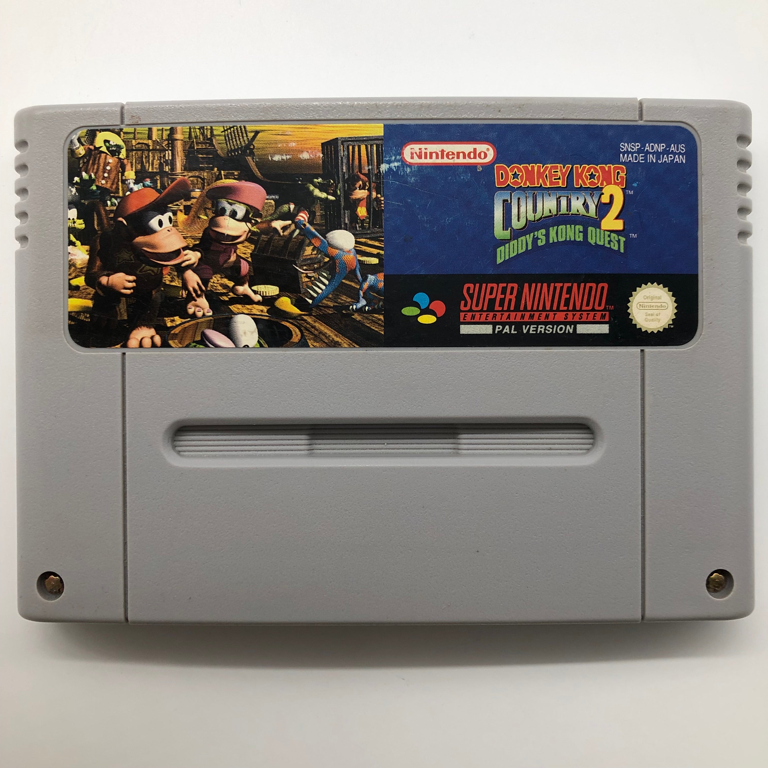 Donkey Kong Country 2 Super Nintendo SNES Game Cartridge - Classic Retro Video Game for Nintendo SNES Console | Perfect for Collectors & Retro Gaming Enthusiasts