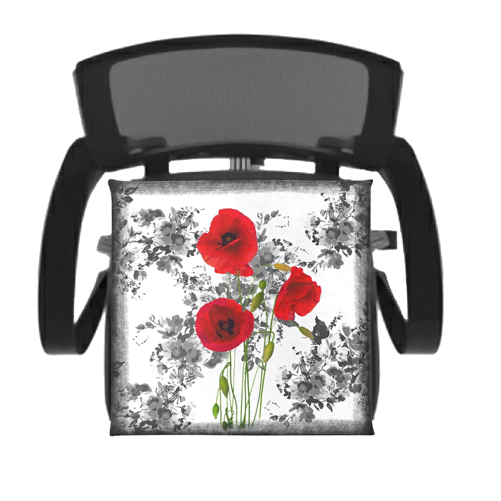 Emelivor Clove Flower Memory Foam Seat Cushion - Washable Comfort Chair Pad for Kitchen, Office & Dining Chairs - Relieves Back Pain & Pressure - Perfect for Work, Study & Home Use