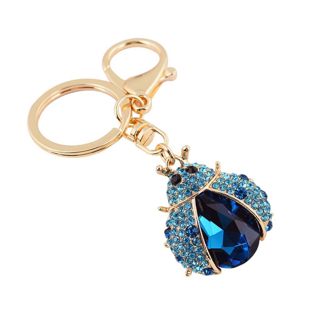 Floralby Cute Ladybug Keychain for Women & Men - Fashionable Bag Pendant & Car Key Decor Accessory - Perfect for Keyrings, Gifts, and Everyday Use