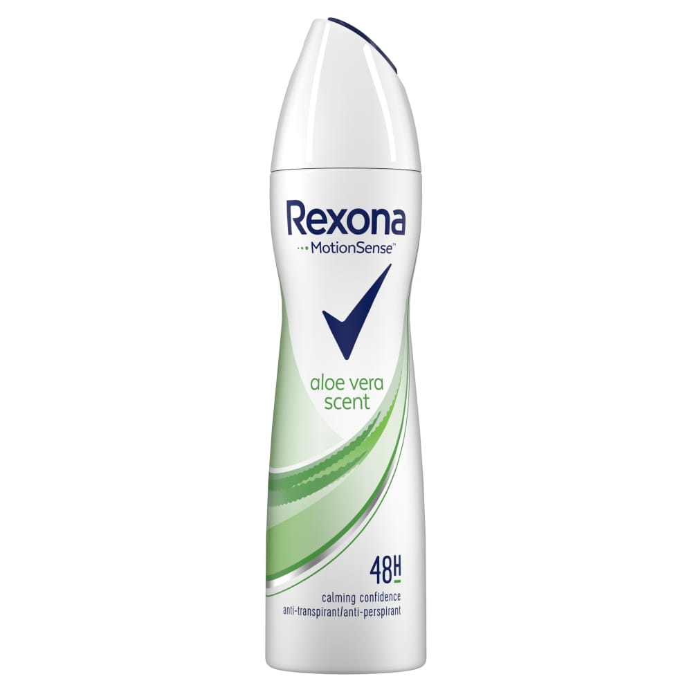 Rexona Aloe Vera Deodorant 200ml for Women & Men - Long Lasting Freshness, 48H Protection - Ideal for Gym, Work & Daily Use