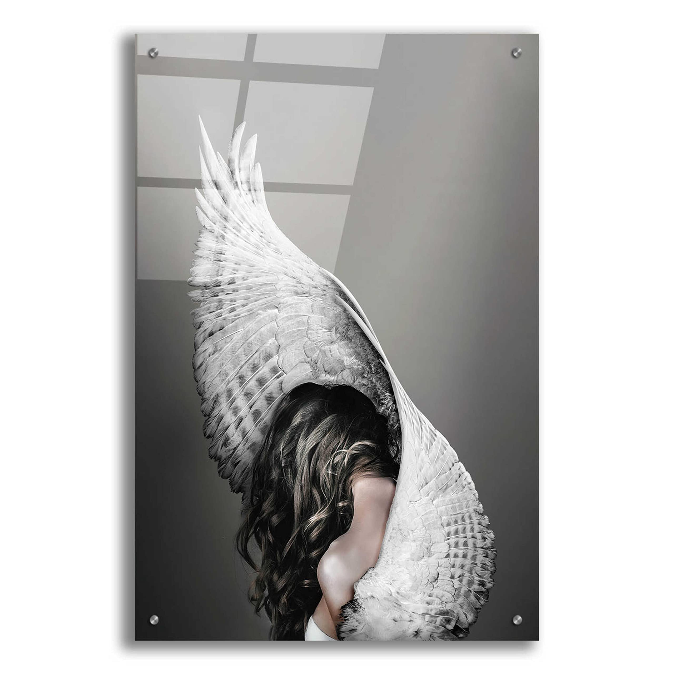 Epic 'Nike' Wall Art by Design Fabrikken - 24x36 Inch Acrylic Glass Modern Decor for Living Room, Bedroom & Office