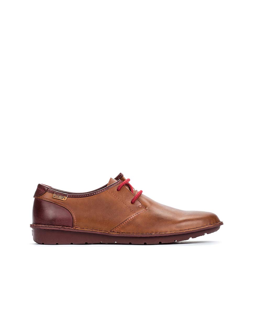PIKOLINOS Men's Leather Lace-Up Shoes - Santiago Style for Casual & Dress Wear | Comfortable Walking & Office Shoes