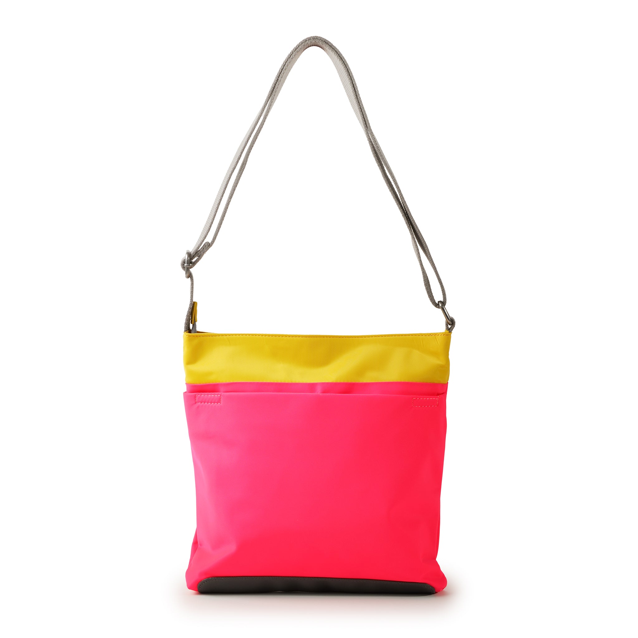 Creative Waste Kennington B Raspberry Neon / Mustard Recycled Nylon Backpack - Eco-Friendly Unisex Travel Bag for Work, School & Outdoor Adventures