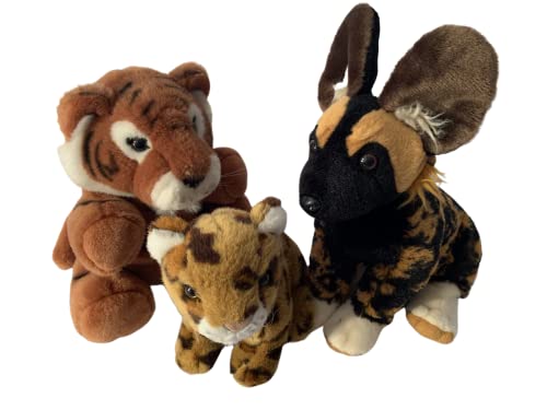 Weighted Stuffed Animal - 2-3 lbs Washable Plush Hyena, Leopard or Tiger for Stress Relief & Anxiety - Perfect for Kids, Adults & Pets (Cats) - Great for Therapy, Sleep Aid & Comfort
