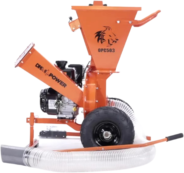 DK2 OPC503V 208cc 7HP Kohler CH270 Engine 3-in-1 Chipper Shredder Vacuum Kit - Heavy Duty Yard Waste Mulcher for Leaves, Branches & Debris - Perfect for Landscaping, Gardening & Property Maintenance
