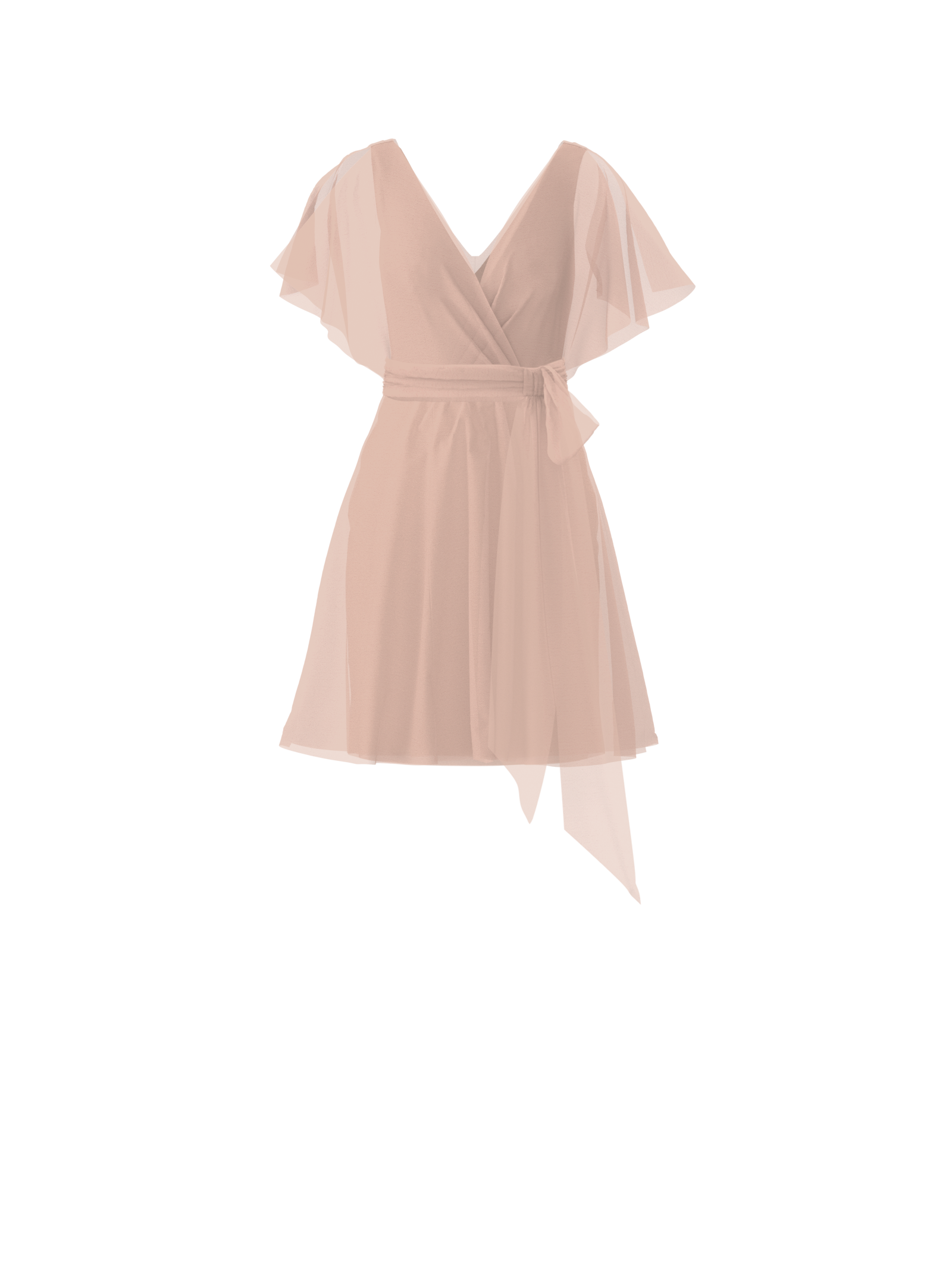 Ava Bodice & Carla Skirt Set with Sash Belt - Elegant Blush Outfit for Women | Perfect for Weddings, Parties & Special Occasions