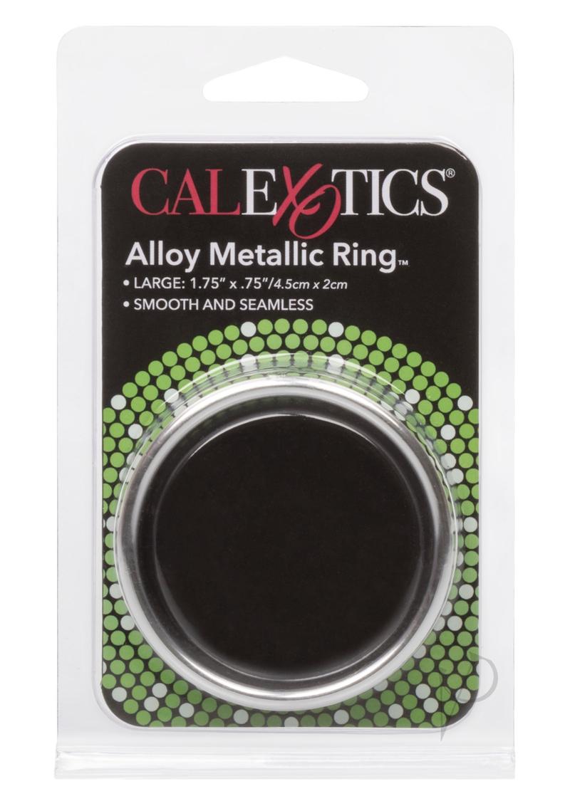Premium Alloy Metallic Cock Ring - Large Size (1.75 Inch) Silver for Enhanced Pleasure & Performance - Perfect for Couples & Solo Play