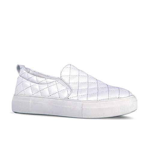 J.Adams Women's Alpha Slip-On Loafers - Comfortable Flat Platform Shoes for Casual Wear, Office & Everyday Outfits | Fashionable Slip-Ons for Work, Travel & Leisure