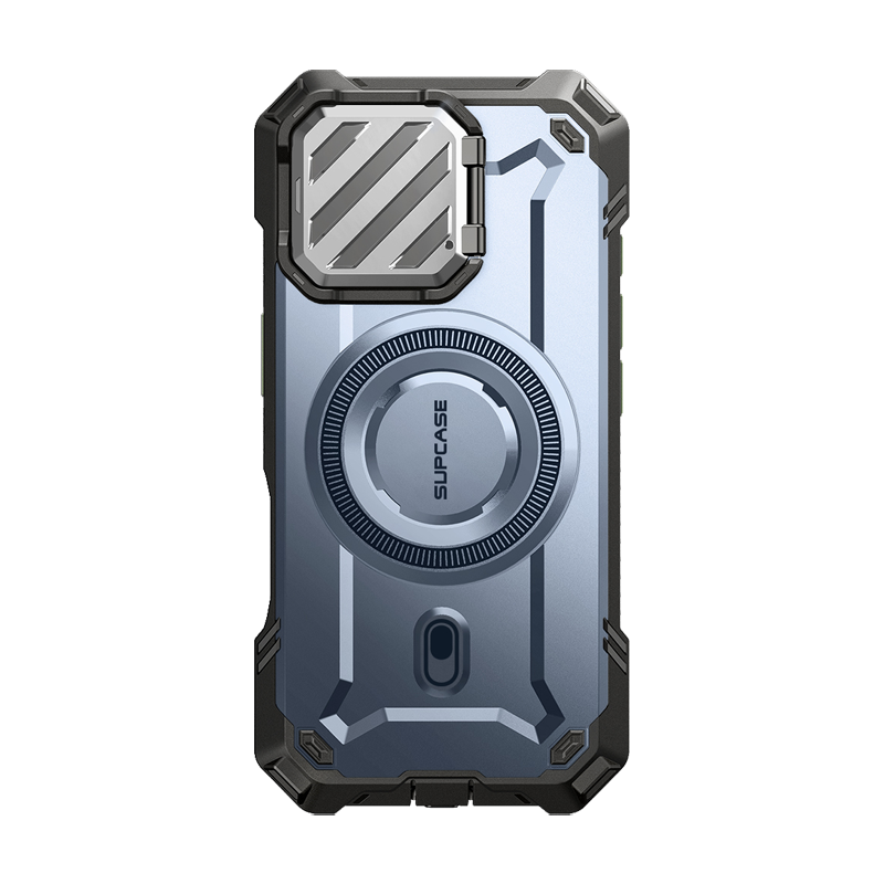 iPhone 16 6.1 Inch Unicorn Beetle MAG XT MagSafe Protective Case - Shockproof, Military-Grade Drop Protection, Wireless Charging Compatible - Metallic Blue (Perfect for Outdoor Adventures & Daily Commute)