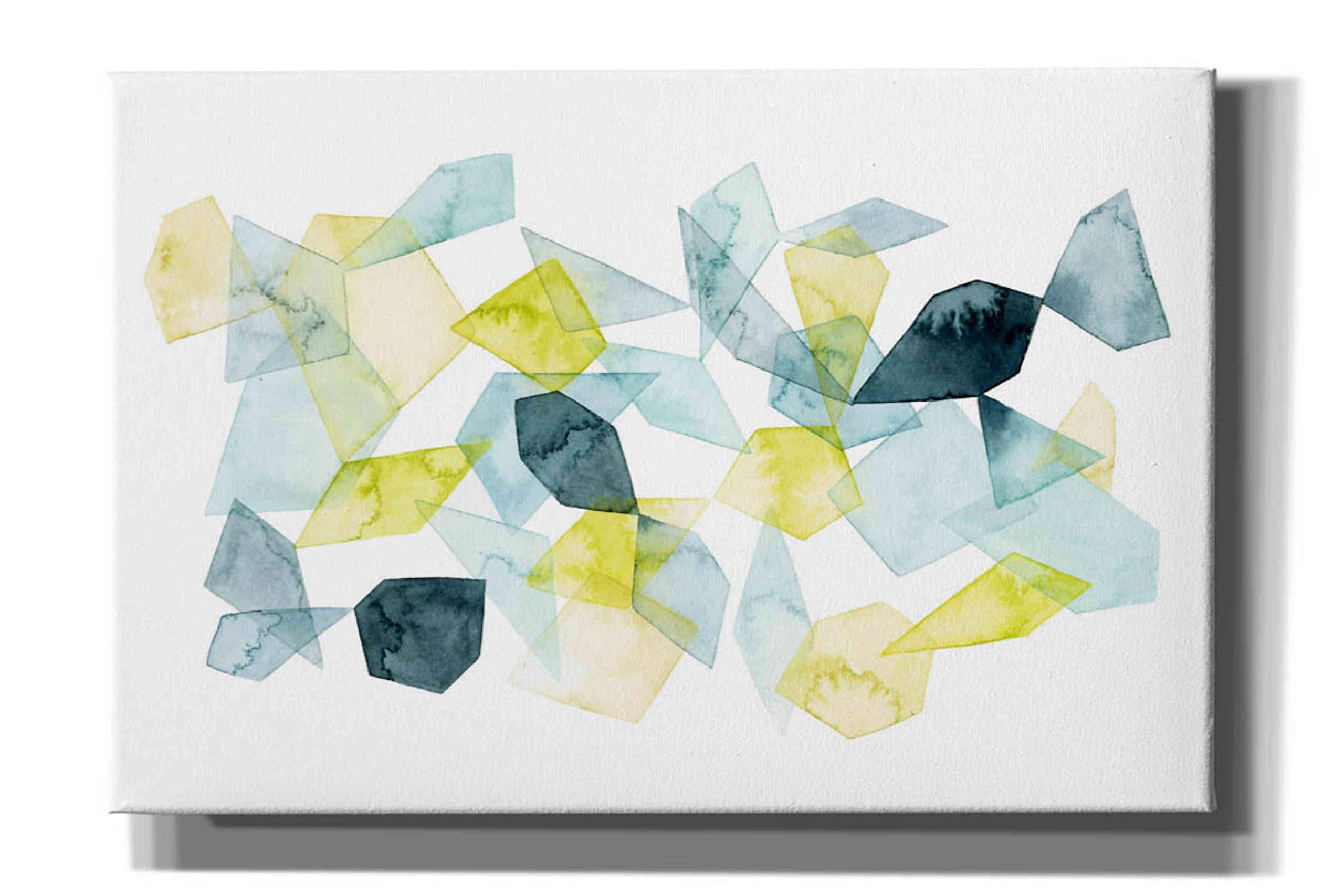 Grace Popp 'Seaglass Abstract I' Canvas Wall Art - 60x40 Inches Modern Ocean Inspired Painting for Living Room, Bedroom & Office Decor | Large Abstract Seascape Artwork
