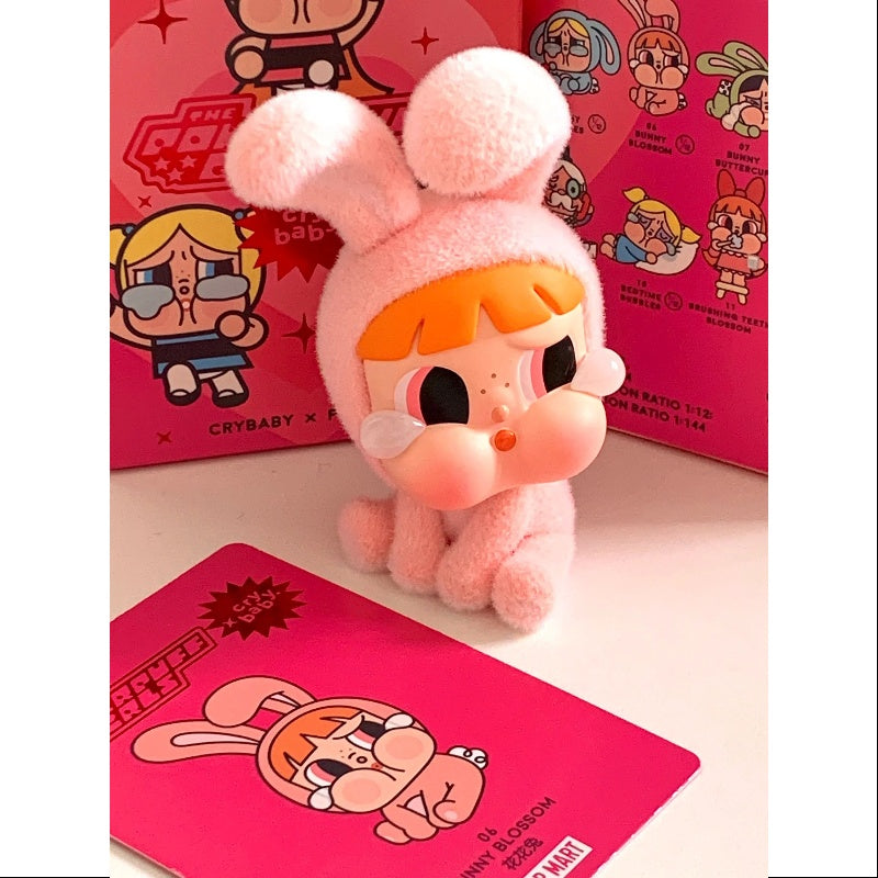 Powerpuff Girls Crybaby Bunny Blossom Plush Toy - Soft Stuffed Animal for Kids, Collectors & Fans - Perfect for Gifts, Bedroom Decor & Cartoon Lovers
