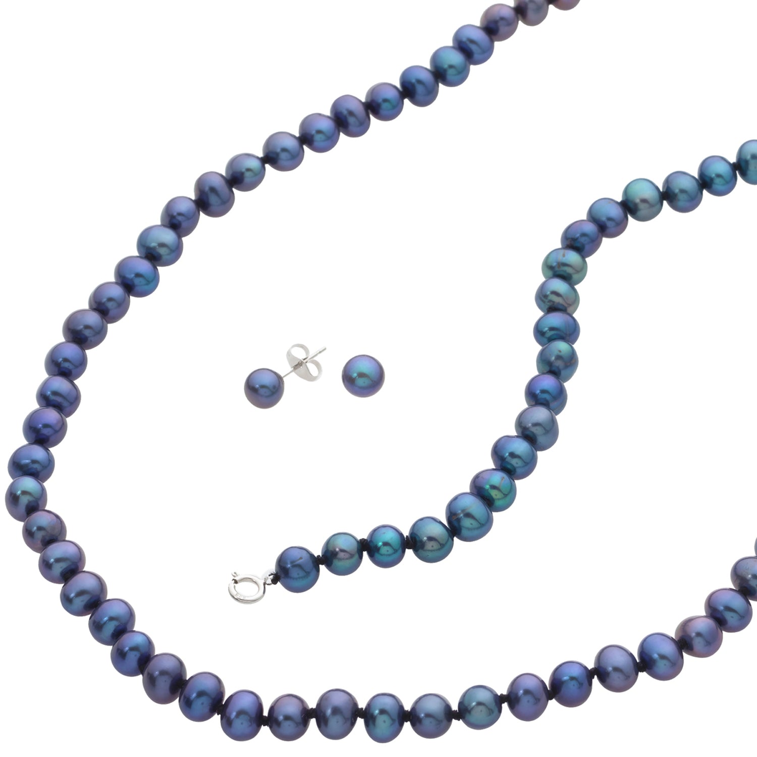 Elegant Pearl Jewelry Set - Classic Pearl Earrings, Bracelet & Necklace for Women | Perfect for Weddings, Parties & Formal Occasions