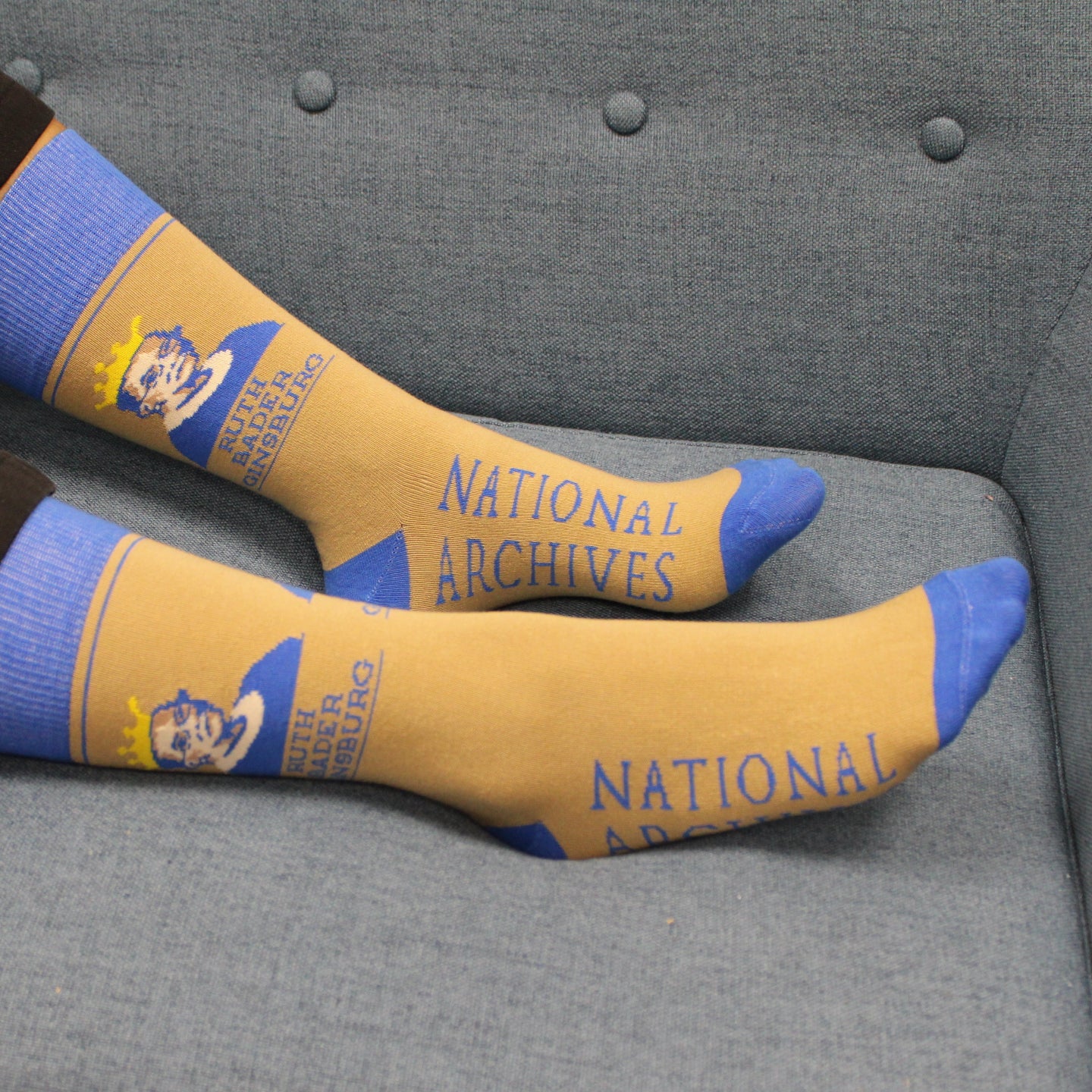 Ruth Bader Ginsburg Socks - Supreme Court Justice Inspired Novelty Socks for Women & Men - Perfect for Political Enthusiasts, Lawyers, and RBG Fans - Great Gift for Birthday, Christmas & Office Parties