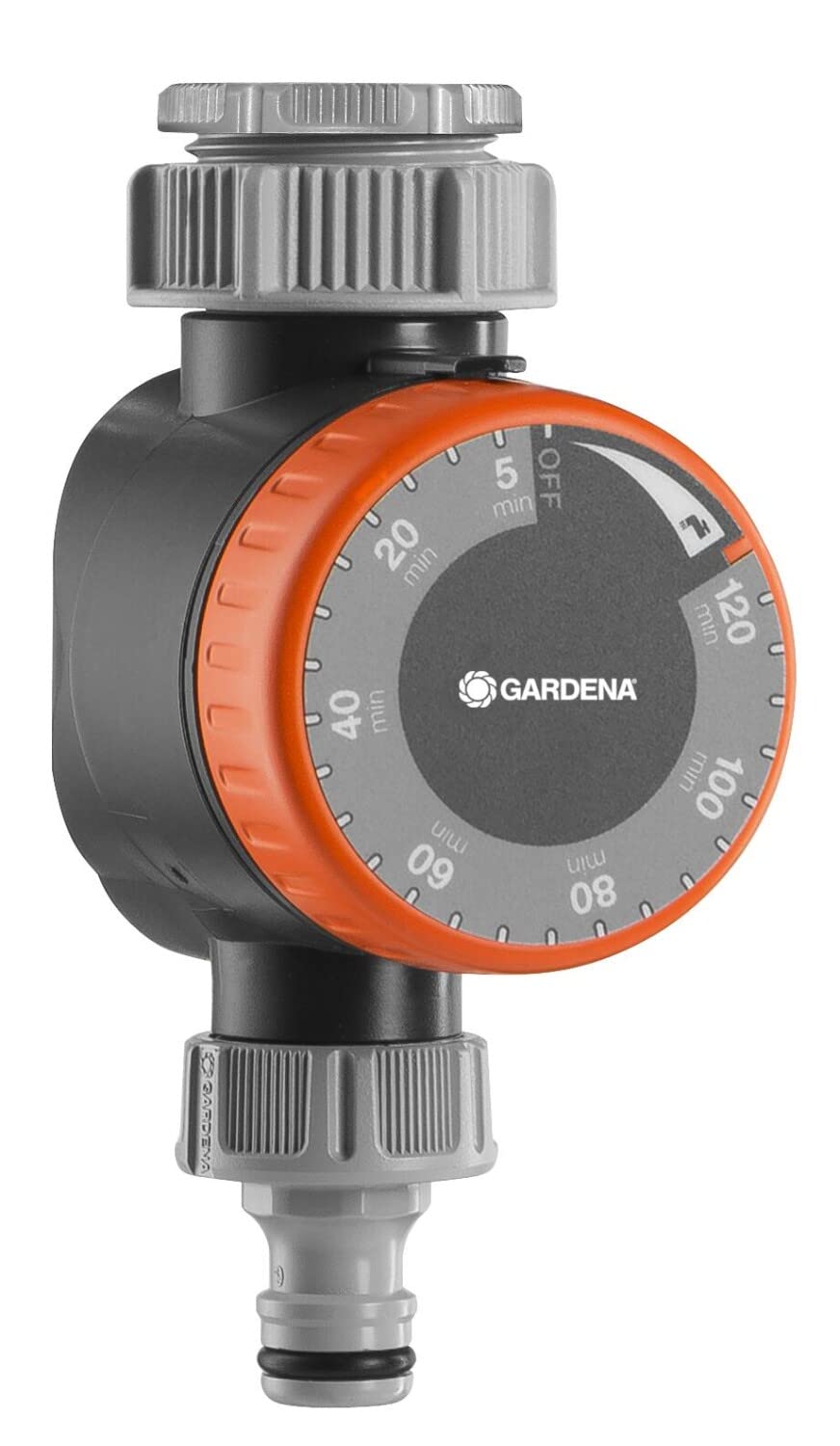 Gardena Watering Timer with LCD Display - 26.5mm & 33.3mm Thread - 5120 Min Runtime - Automatic Irrigation System (Model 01169-20) - Perfect for Lawn, Garden, and Drip Irrigation Systems