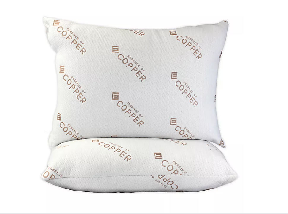 TOUCH OF COPPER PILLOW - Premium Copper Infused Pillow for Better Sleep & Skin Health | Ideal for Side Sleepers & Anti-Aging Care