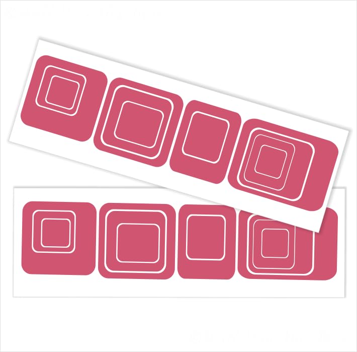 Funky Vinyl Wall Stickers 20-Pack - Lipstick Design for Home Decor