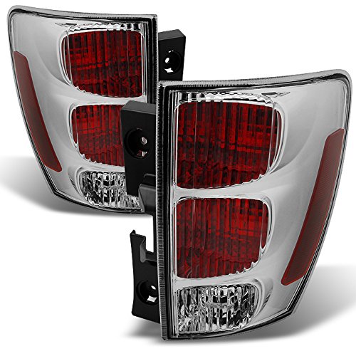 AKKON Red Clear LED Tail Lights for Chevy Equinox - Left Driver & Right Passenger Side Replacement Brake Lamps - Perfect for Night Driving & Enhanced Safety