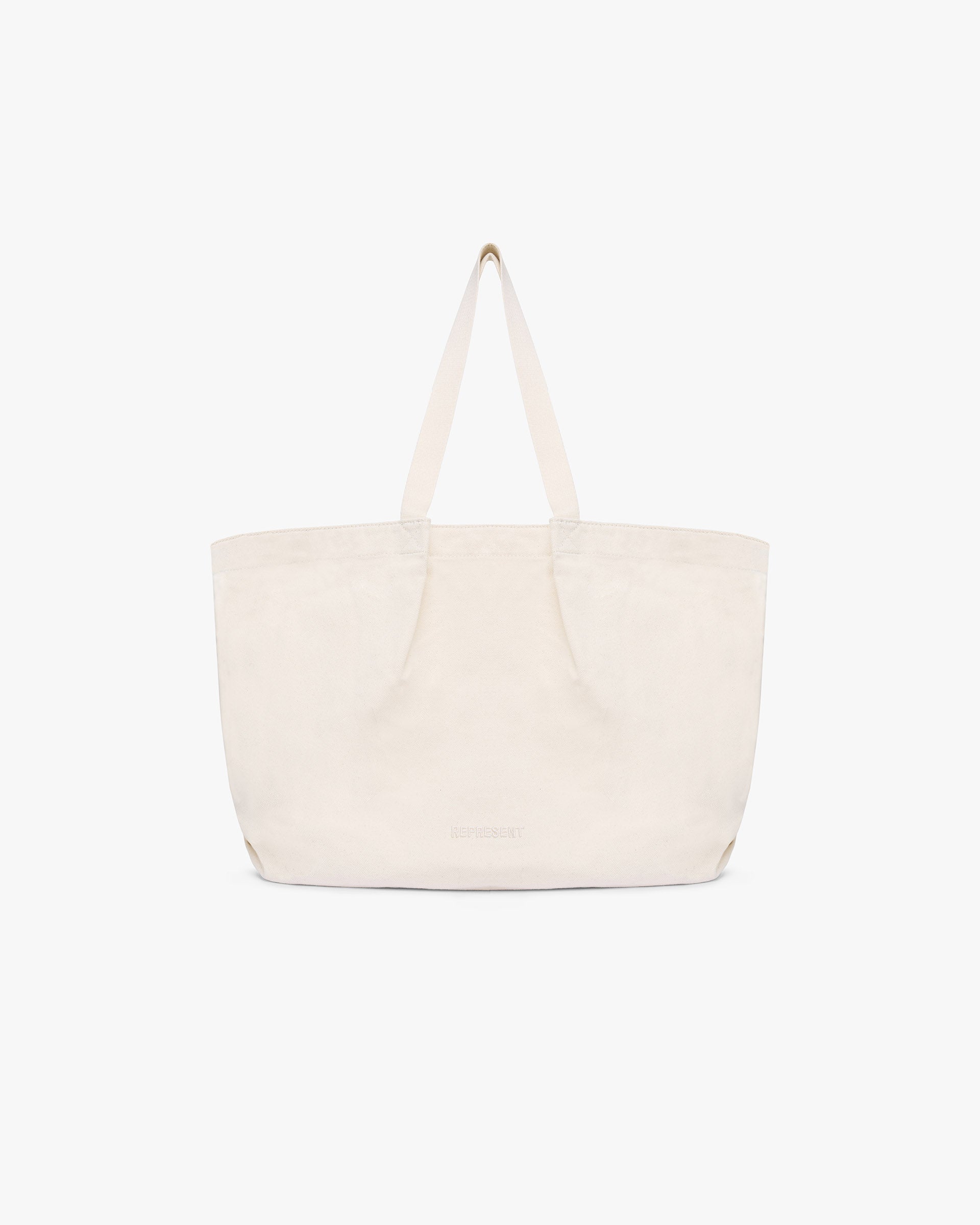 Large Canvas Pleated Tote Bag - Pistachio Shell Color - Perfect for Work, Travel, and Everyday Use