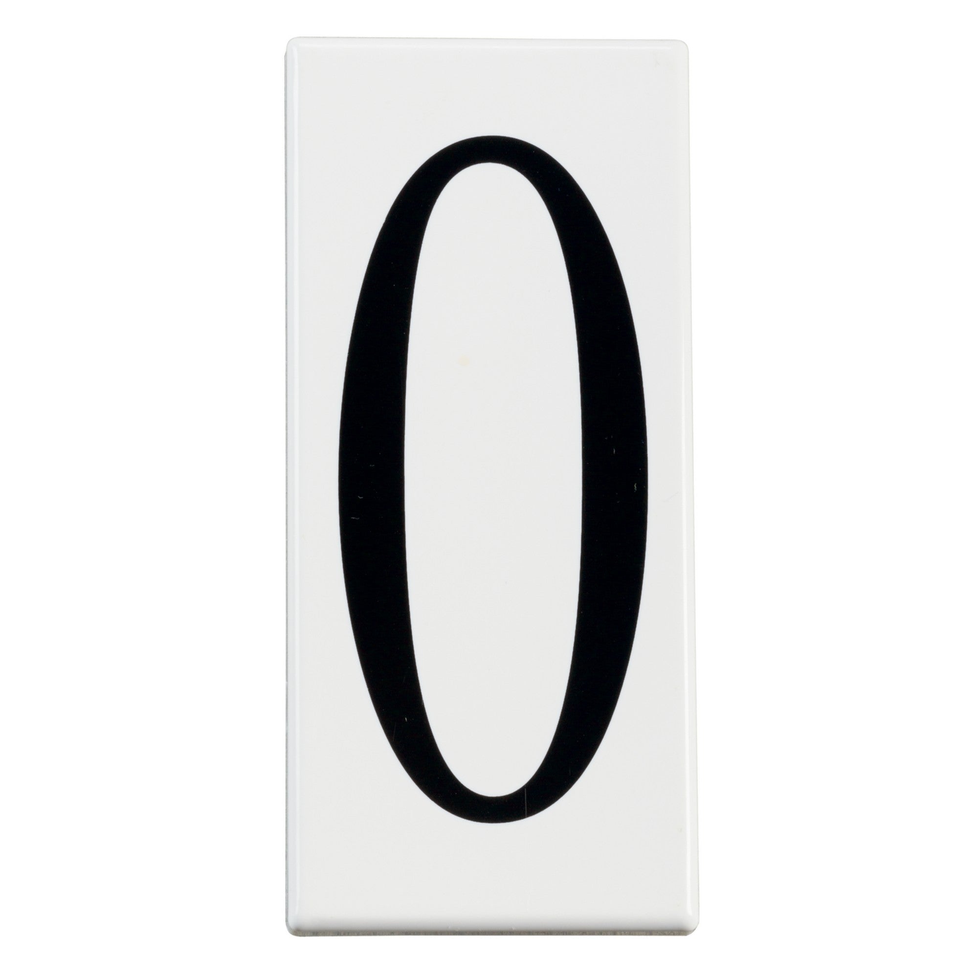 House Number Tile 0 - Durable Outdoor Address Plaque for Mailbox, Front Door & Garden Decor