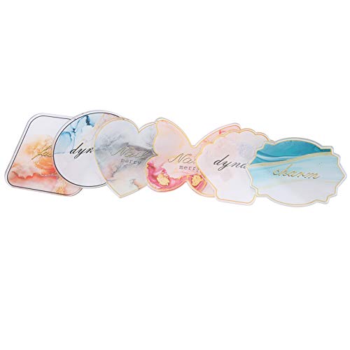 6Pcs Nail Art Mixing Palette Set - Professional Manicure Display Tools for Nail Salon & Art School | Perfect for Acrylic Painting, Nail Design & DIY Nail Art Projects