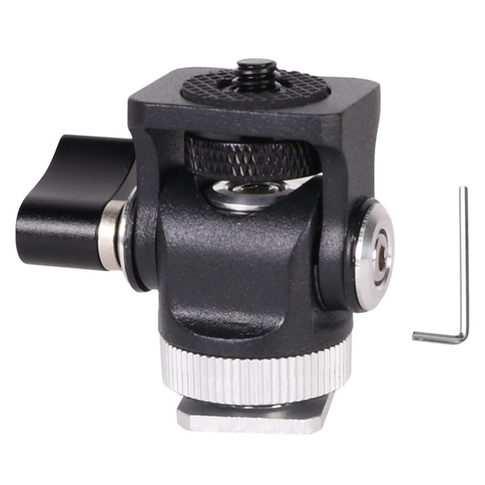 Paociuro 360° Swivel Hot Shoe Mount Adapter with 1/4