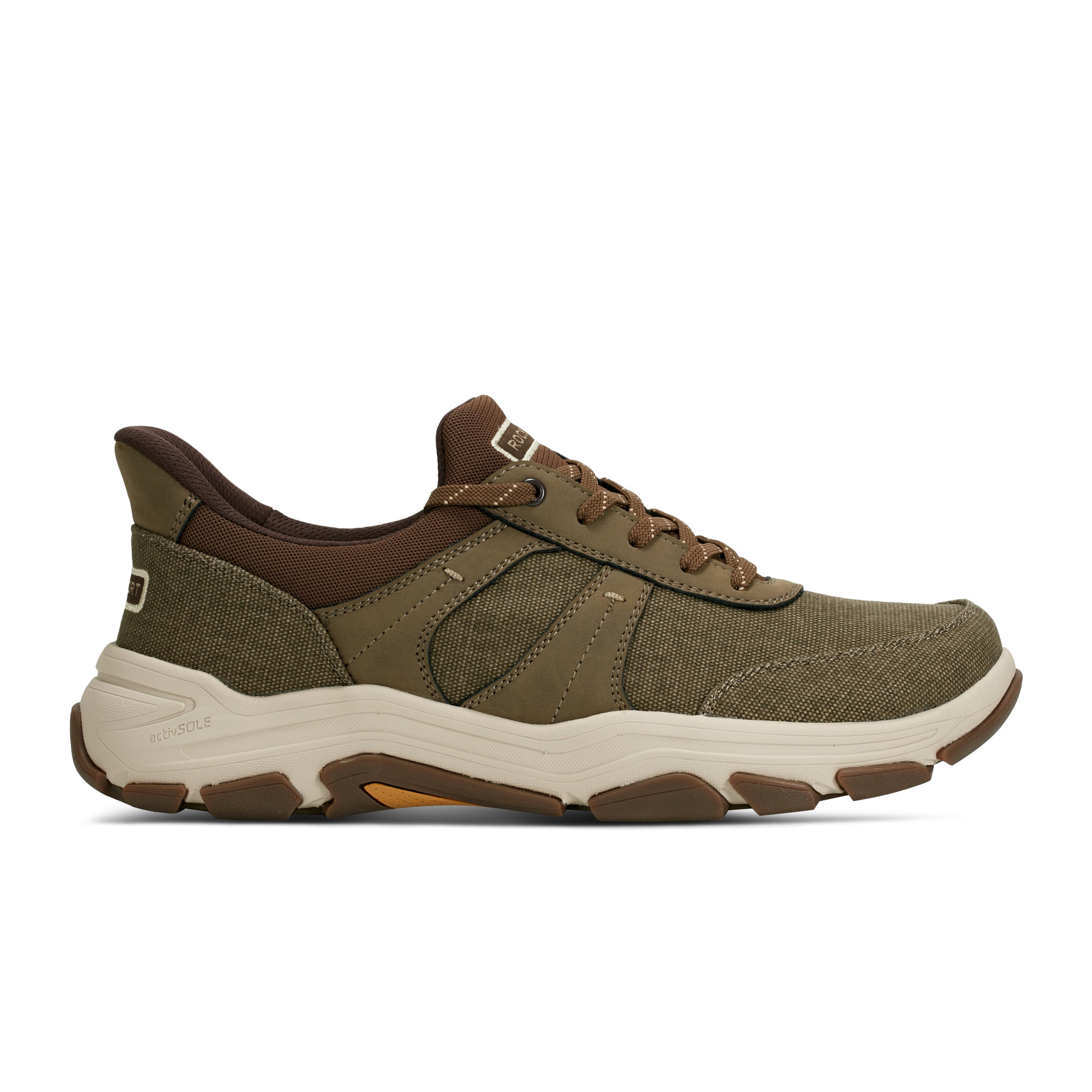 Men's Rhett Step Activated Casual Lace Up Shoes - Comfortable Walking & Everyday Wear Sneakers for Work, Travel & Outdoor Activities