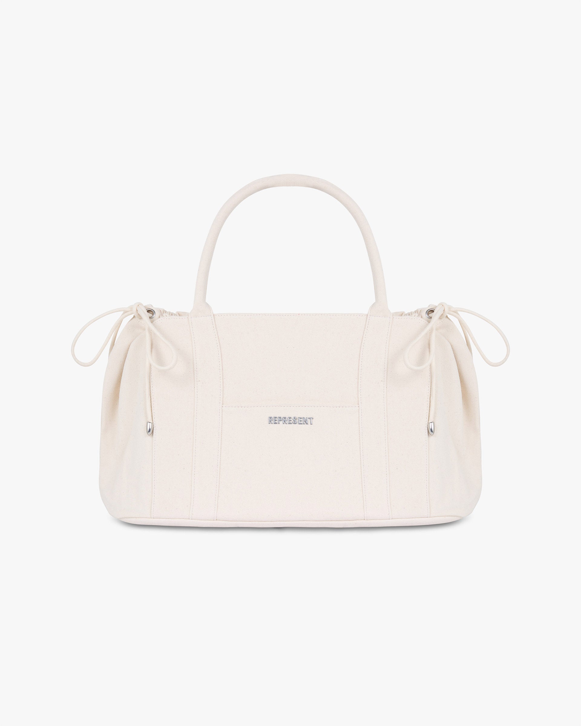 Vintage Canvas Holdall Travel Duffel Bag - Antique White for Gym, Weekend Getaways & Outdoor Adventures