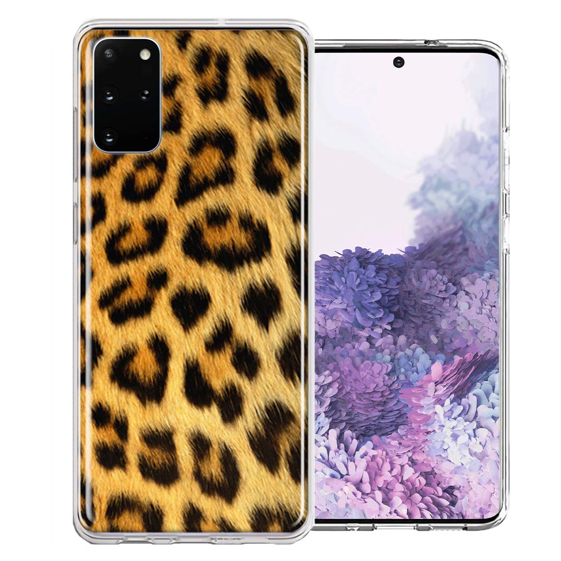Samsung Galaxy S20 Plus Case - Leopard Design Double Layer Cover for Protection & Style