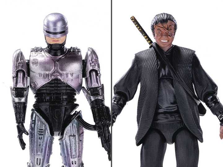 1/18 HIYA 4-Inch Action Figure - Exquisite Mini Series RoboCop vs. Otomo - Collectible Toy for Display, Gift for Movie Fans, Perfect for Shelf Decoration & Action Scenes