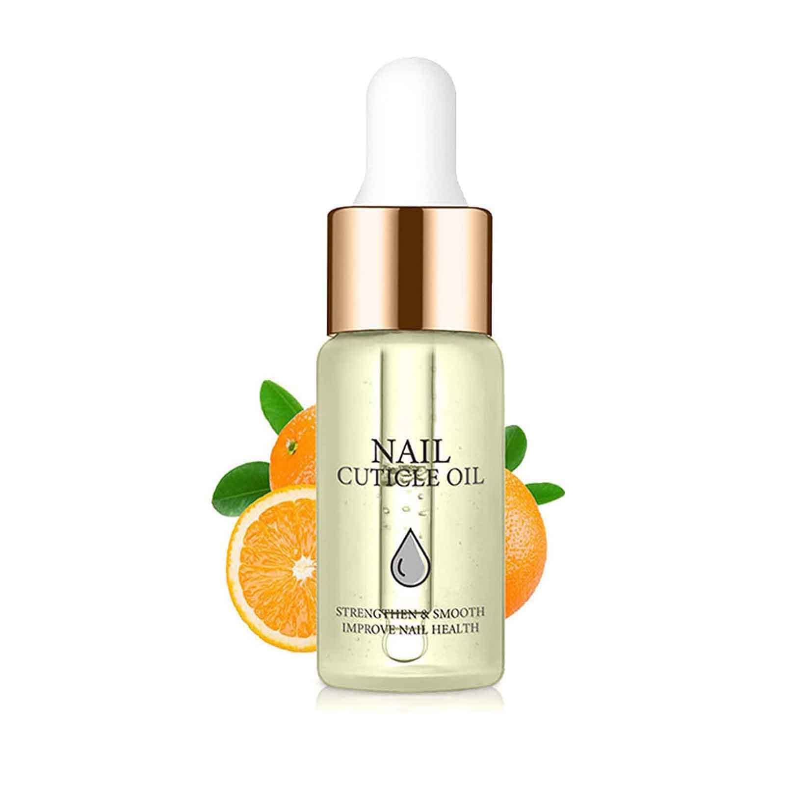 CC Rich Vitamin Nail Strengthening Cuticle Oil - Nail Growth Serum for Damaged Nails | Strengthens & Repairs Brittle Nails | Orange Scented Cuticle Treatment | Perfect for Salon Use & At-Home Nail Care