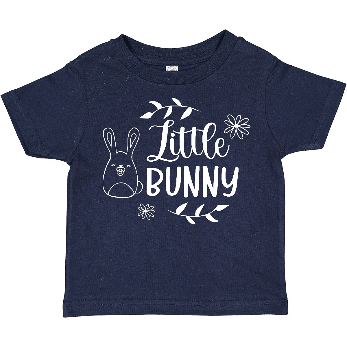 Inktastic Easter Little Bunny with Flowers Toddler T-Shirt - Cute Spring Baby Outfit for Boys & Girls - Perfect for Easter Celebrations, Family Photos & Springtime Playdates