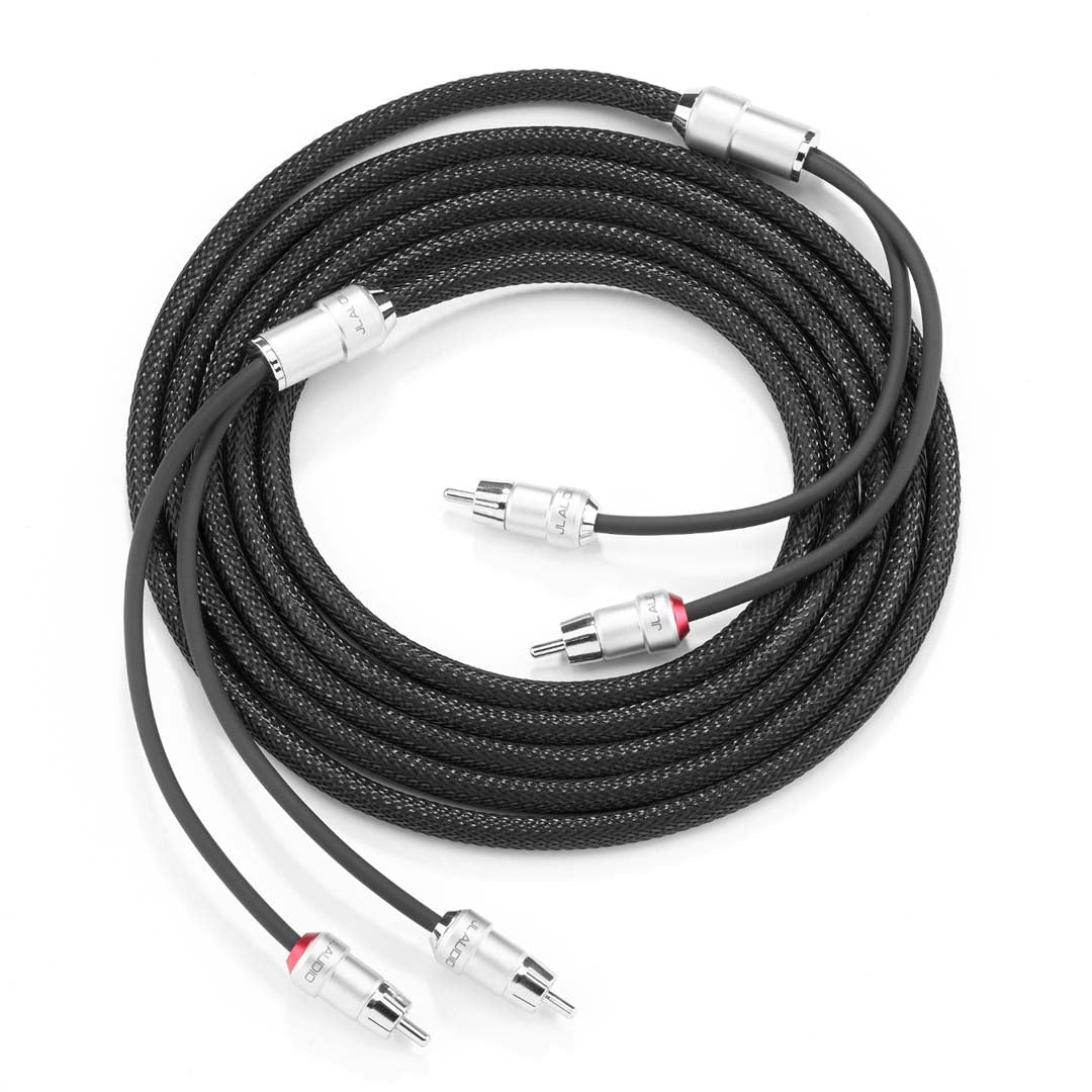 JL Audio XE BLKAIC2 9 Premium 2-Channel Audio Interconnect Cable - 9 ft (2.7 m) High-Quality RCA Cable for Car Audio Systems, Home Theater & Professional Studio Setup
