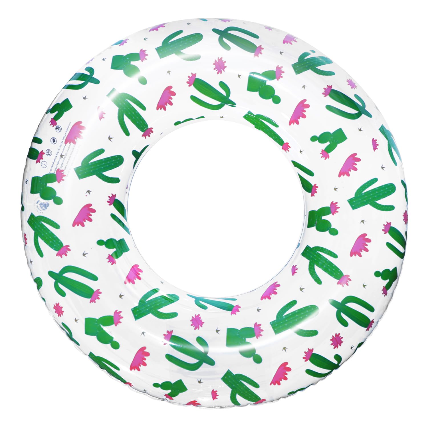 **Polita Transparent Pool Floats Tube with Confetti Glitter Print - Inflatable Pool Inner Tubes for Adults & Kids - Perfect for Summer Beach Parties, Pool Relaxation & Water Fun**