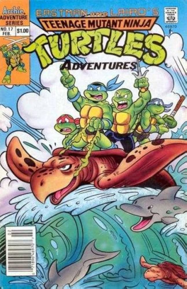 Vintage Teenage Mutant Ninja Turtles #17 Comic Book - Archie Comics February 1991 Edition - Eastman & Laird TMNT Collectible for Fans & Comic Enthusiasts - Perfect for Display, Gifts, and Nostalgic Collections